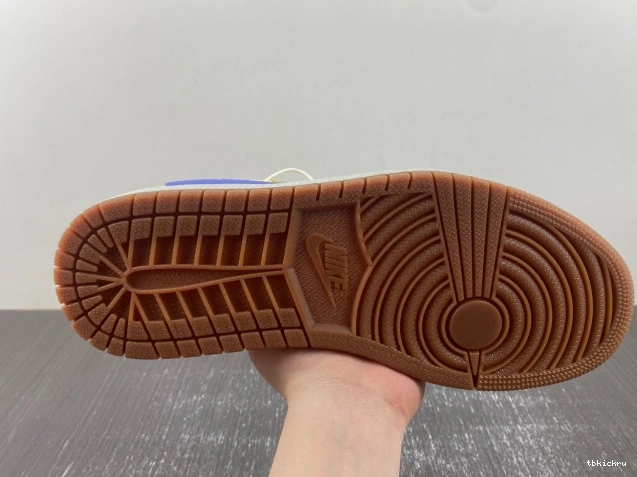 Rep TBkick DZ4137-700 Canary Low Air Jordan Scott x 1 OG Travis 0716